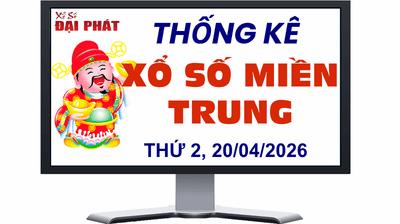 Thống Kê Xổ Số Miền Trung 20/04/2026 - Thống Kê XSMT Thứ 2 Ngày 20/04/2026